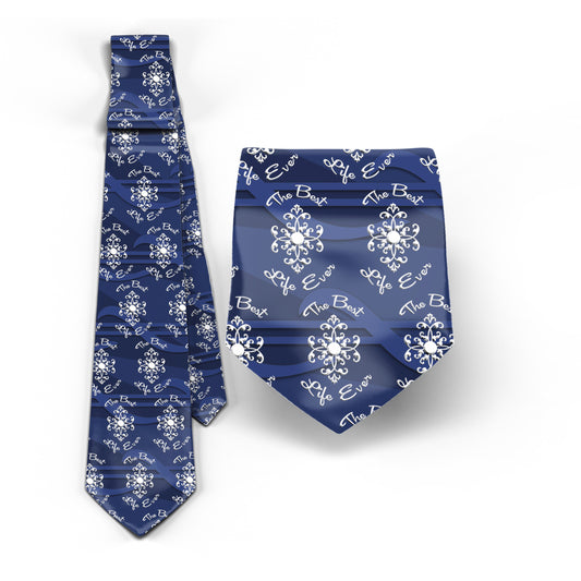 JW theme Neckties "Best life Ever" standard size 58" custom JW.ORG neckties. Gift, Pioneer School. #blue
