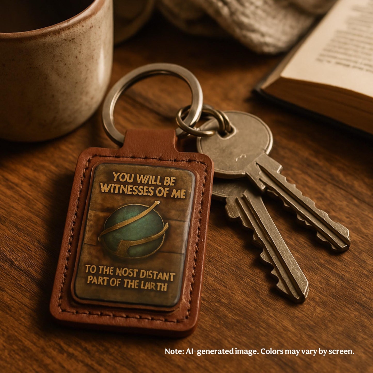 Jw theme keychains Pu leather , JW.Org, Jehovah’s Witnesses gifts .”Distant part of the world”