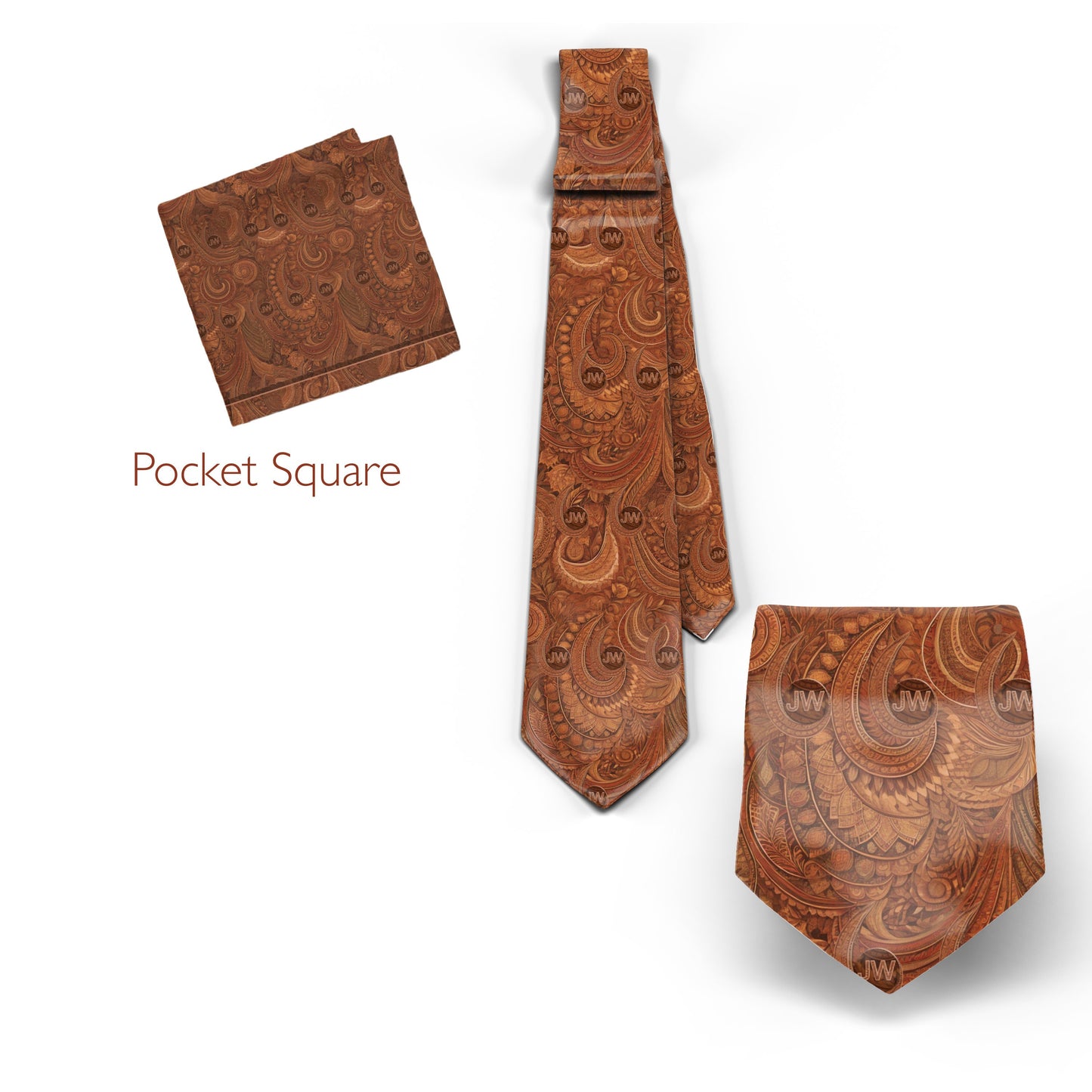 JW theme Neckties "Jw Copper Paisley" standard size 58" or 62 “ extra long. JW.ORG neckties. Gift, Pioneer School. #copper Paisley tie