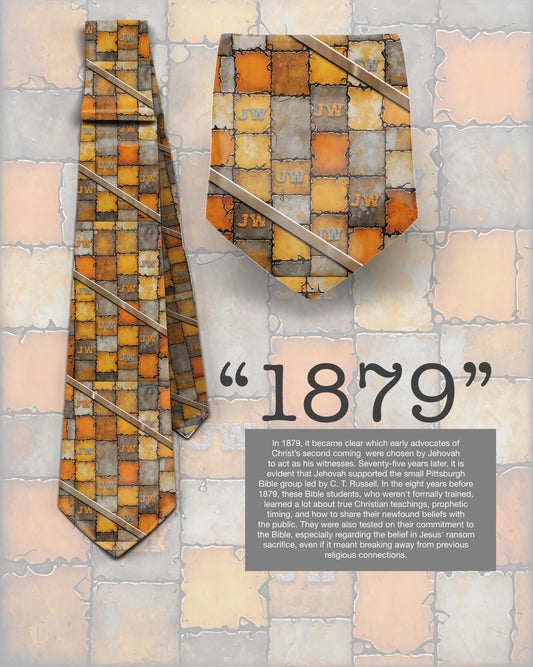 JW Neckties "jw.org" standard size 58” custom jw.org neckties. Gift Pioneer School. “1879”