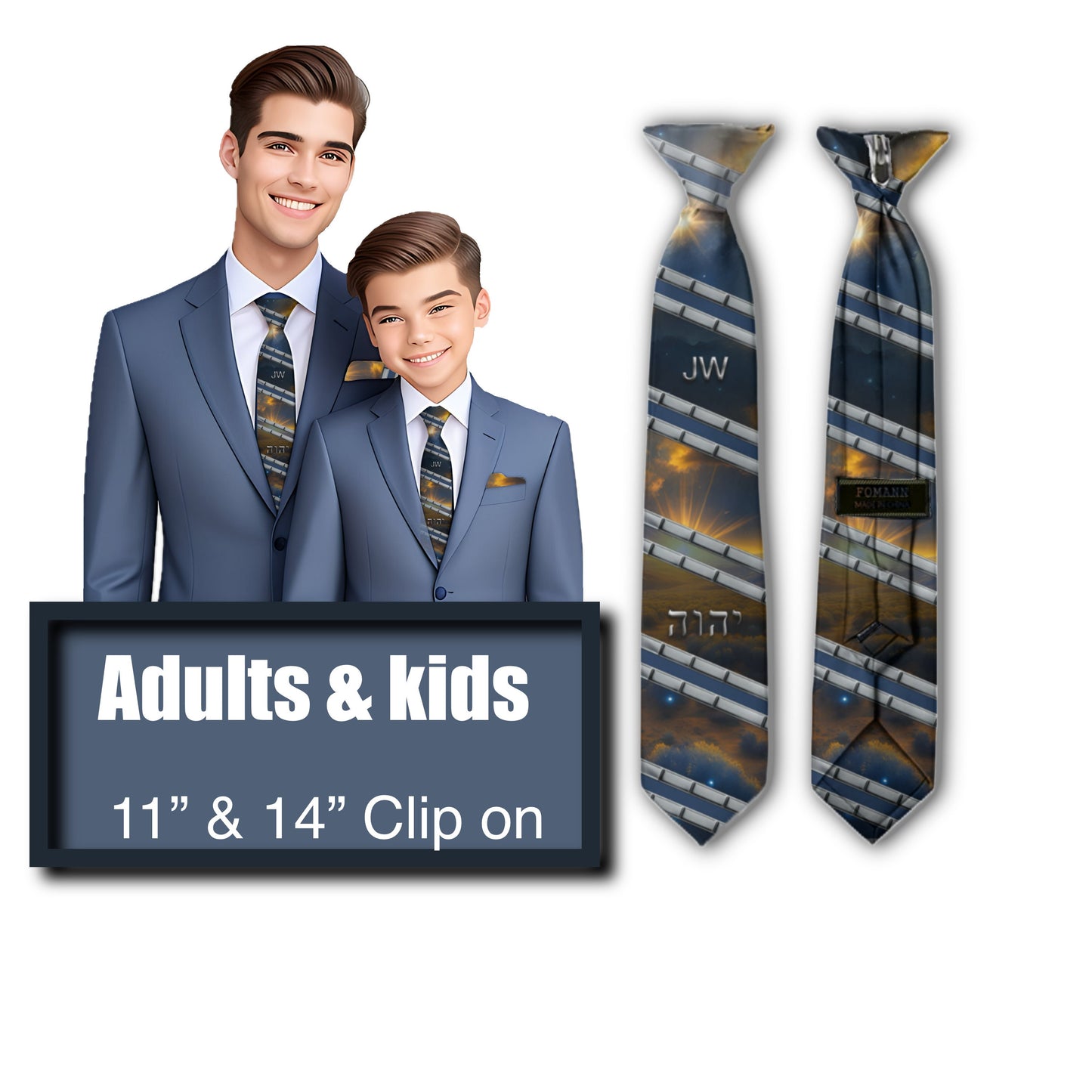 JW theme Neckties "the creator 2” standard size 58" or XL 62” custom jw.org neckties. Gift, Pioneer School. # galaxy