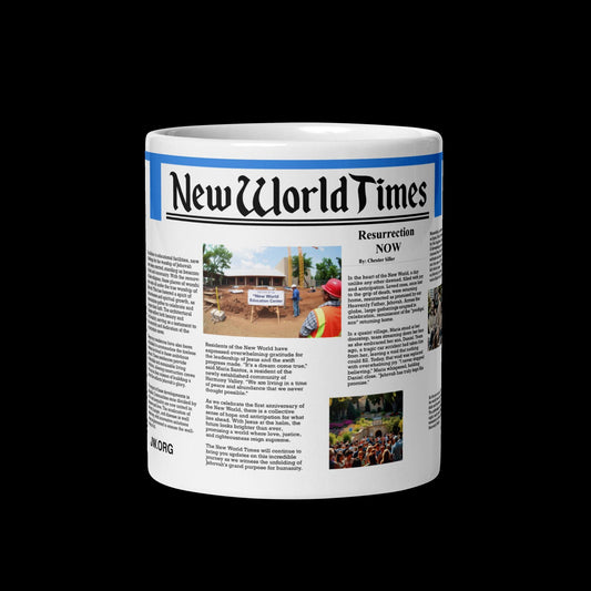 JW.ORG "New world Times" 11 & 15 oz mug. Jw pioneer gifts / baptism/Elder Gifts. Imagine the new world