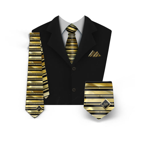 JW theme Neckties  “Gold Stripes” JW.ORG neckties. Gift jw gifts