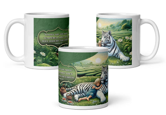 JW.ORG Pioneer school mugs. 11 oz OR 15 0z. Pioneer school gifts, Ceramic.  2024, 2025 white tiger