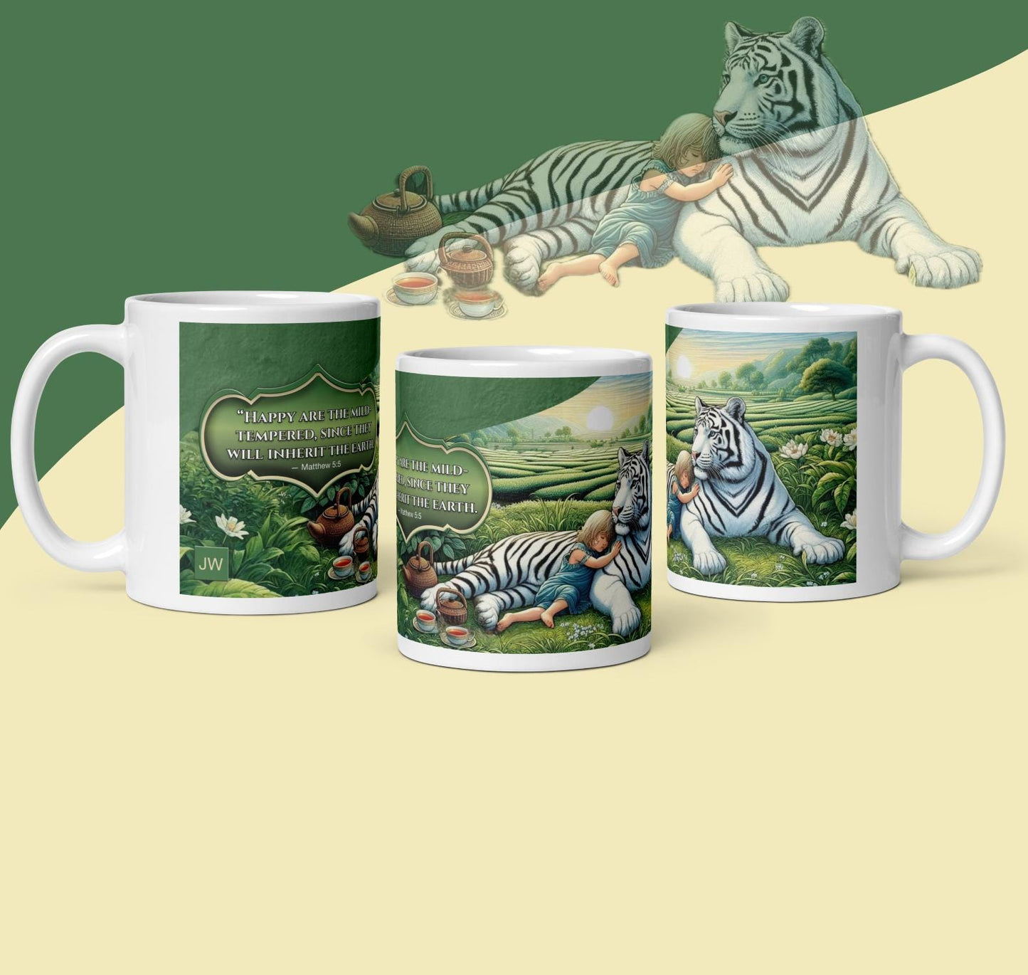 JW.ORG Pioneer school mugs. 11 oz OR 15 0z. Pioneer school gifts, Ceramic.  2024, 2025 white tiger