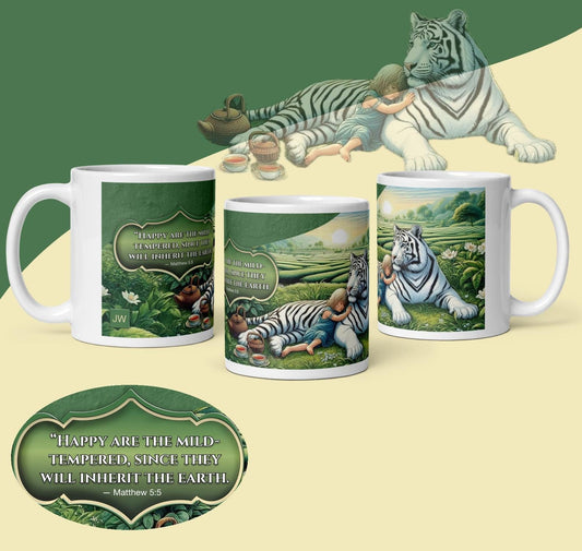 JW.ORG Pioneer school mugs. 11 oz OR 15 0z. Pioneer school gifts, Ceramic.  2024, 2025 white tiger