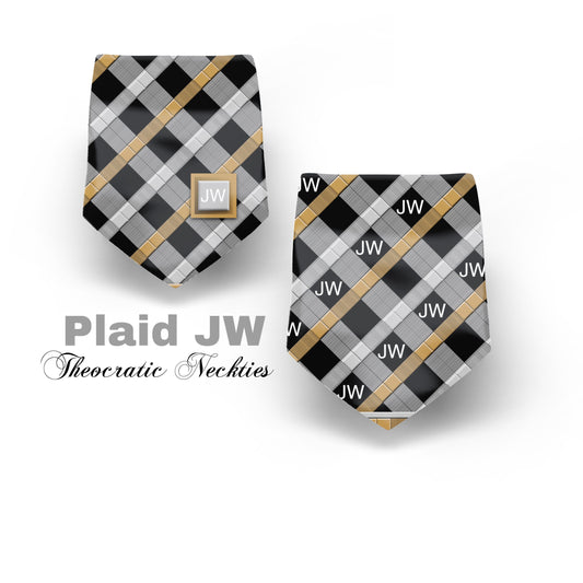 JW theme Neckties  “Plaid” JW.ORG neckties. Gift jw gifts